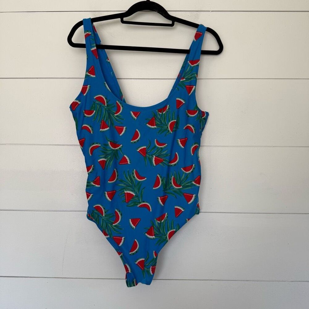 Old Navy Women’s XL Watermelon Blue One Piece Swim